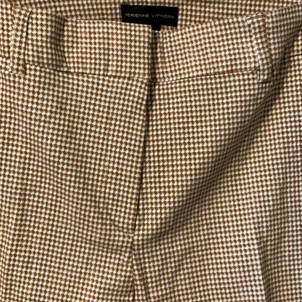 NWT Adrienne Vittadini  Sz 12 Tan Ankle Cropped Pants CLASSIC!  B27